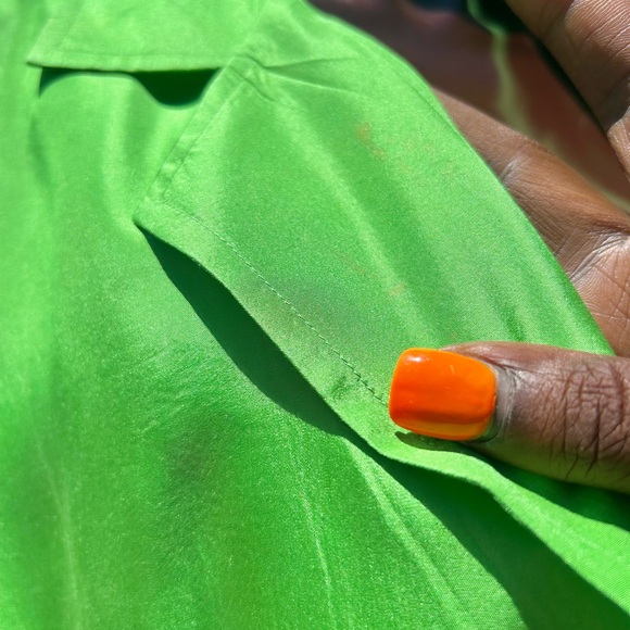 100% Silk Roamans Pretty Green Light Weight Duster Jacket - Picture 4 of 9